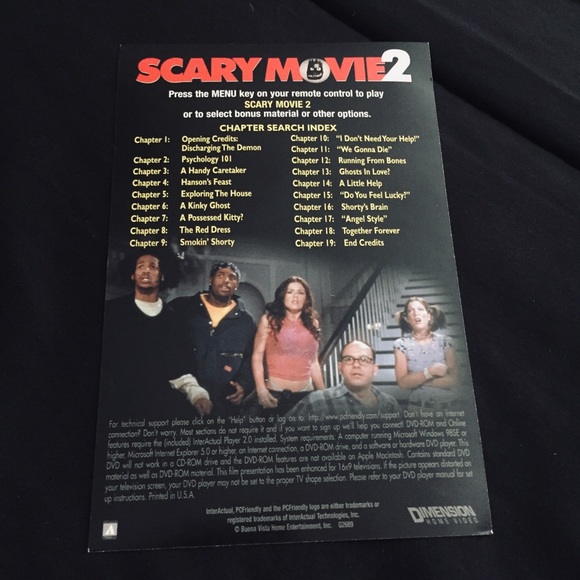 ηΣΨ Scary Movie 2 Widescreen DVD Satirical Comedy-Horror Pimp-Hand Tiny-Hand - Picture 3 of 14